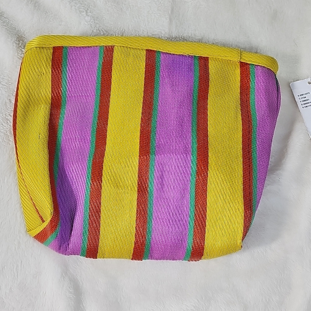 NWT Urban Outfitters Small Pouch from beach collection Woven Bag Unlined F30